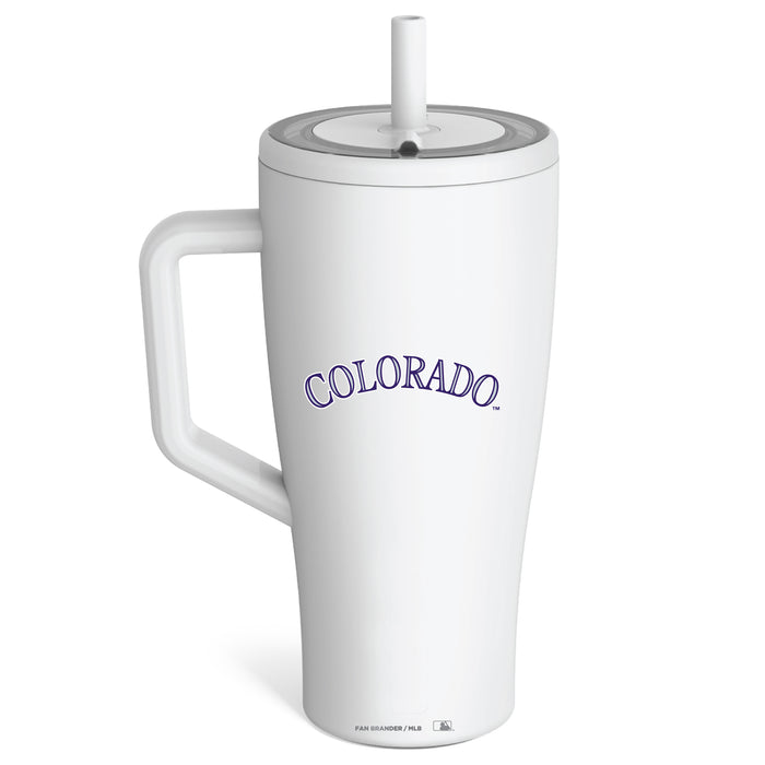 BruMate Era Tumbler with Colorado Rockies Workmark Logo