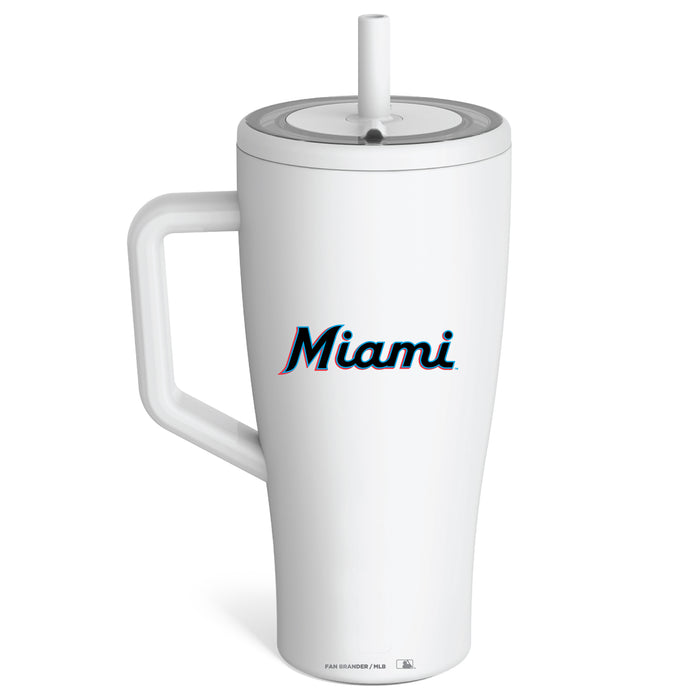 BruMate Era Tumbler with Miami Marlins Workmark Logo