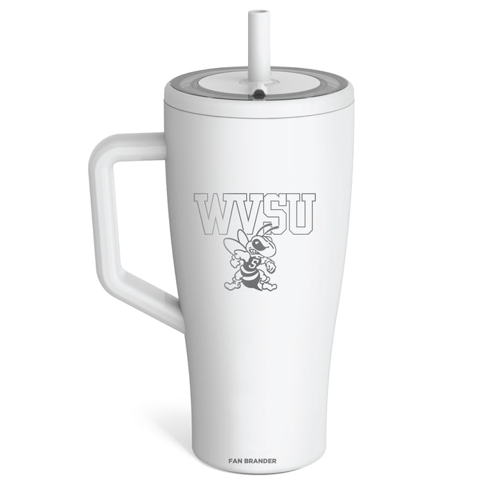 BruMate Era Tumbler with West Virginia State Univ Yellow Jackets Etched Primary Logo