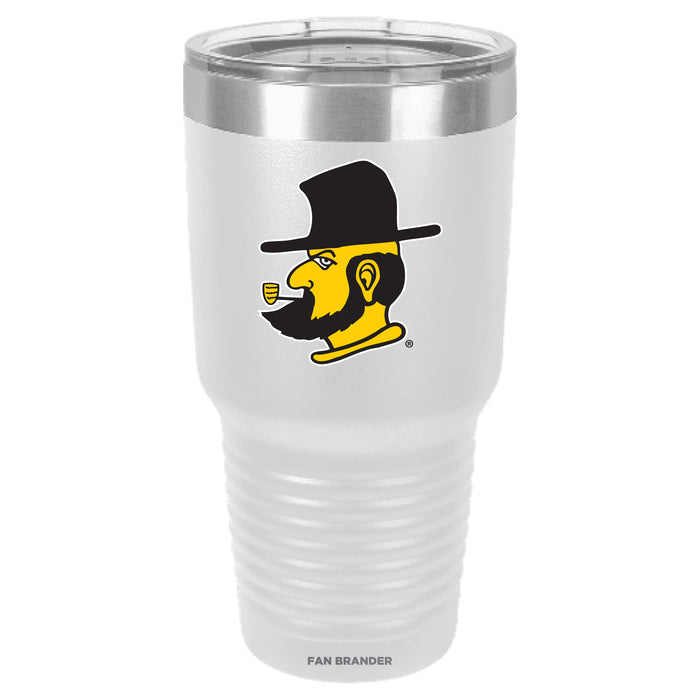Fan Brander 30oz Stainless Steel Tumbler with Appalachian State Mountaineers Secondary Logo