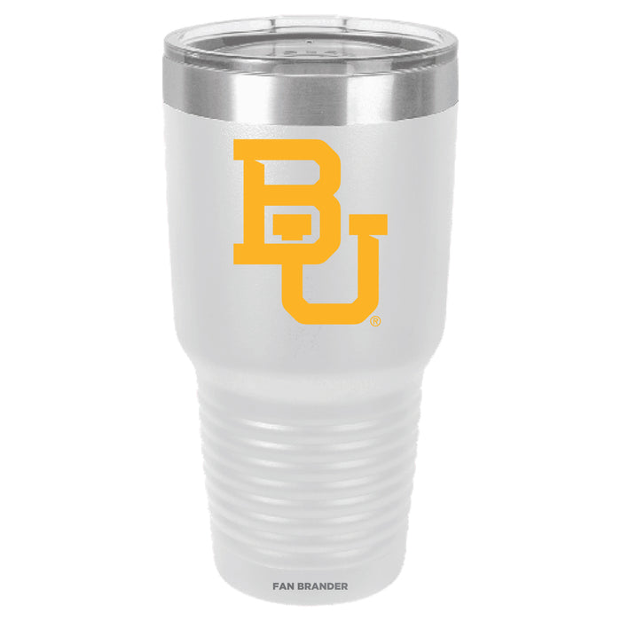 Fan Brander 30oz Stainless Steel Tumbler with Baylor Bears Primary Logo