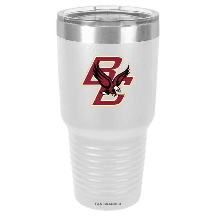 Fan Brander 30oz Stainless Steel Tumbler with Boston College Eagles Primary Logo