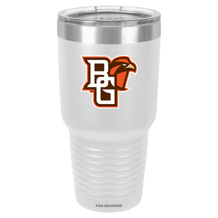 Fan Brander 30oz Stainless Steel Tumbler with Bowling Green Falcons Primary Logo