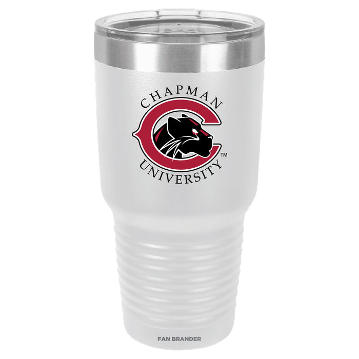 Fan Brander 30oz Stainless Steel Tumbler with Chapman Univ Panthers Primary Logo