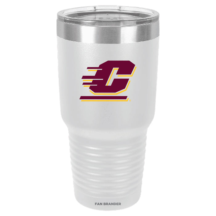 Fan Brander 30oz Stainless Steel Tumbler with Central Michigan Chippewas Primary Logo