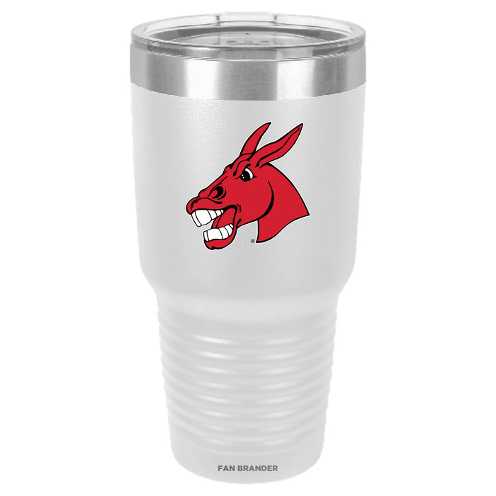 Fan Brander 30oz Stainless Steel Tumbler with Central Missouri Mules Secondary Logo