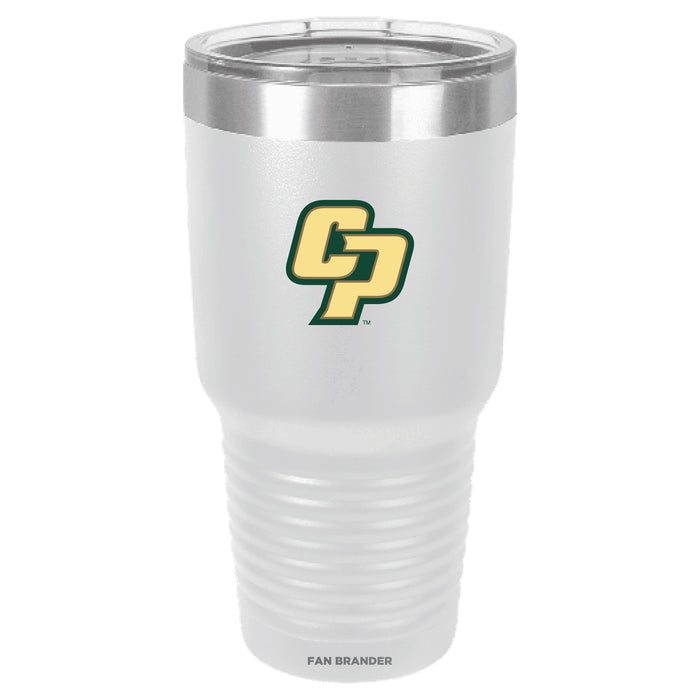 Fan Brander 30oz Stainless Steel Tumbler with Cal Poly Mustangs Secondary Logo