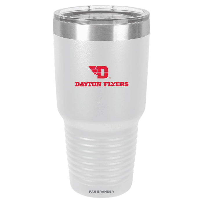 Fan Brander 30oz Stainless Steel Tumbler with Dayton Flyers Secondary Logo