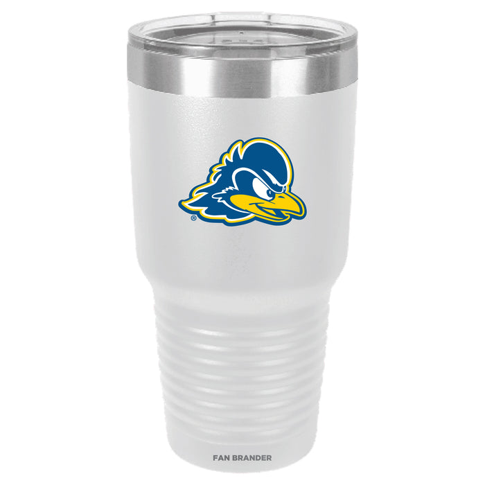 Fan Brander 30oz Stainless Steel Tumbler with Delaware Fightin' Blue Hens Primary Logo