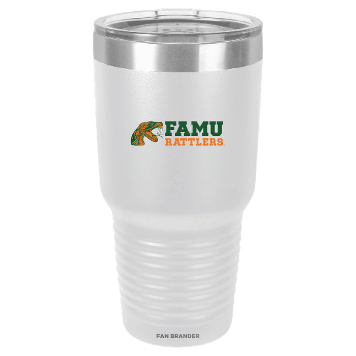 Fan Brander 30oz Stainless Steel Tumbler with Florida A&M Rattlers Primary Logo
