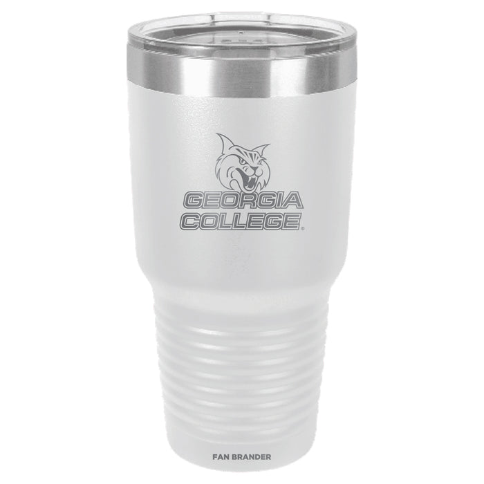 Fan Brander 30oz Stainless Steel Tumbler with Georgia State University Panthers Etched Primary Logo