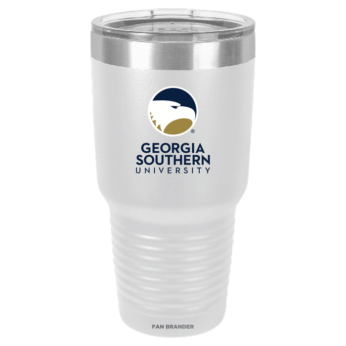 Fan Brander 30oz Stainless Steel Tumbler with Georgia Southern Eagles Primary Logo