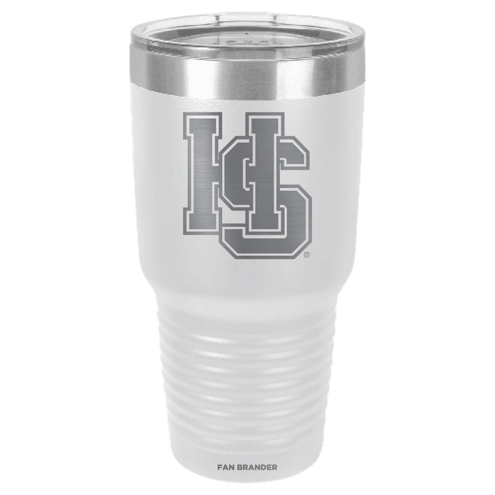 Fan Brander 30oz Stainless Steel Tumbler with Hampden Sydney Etched Primary Logo