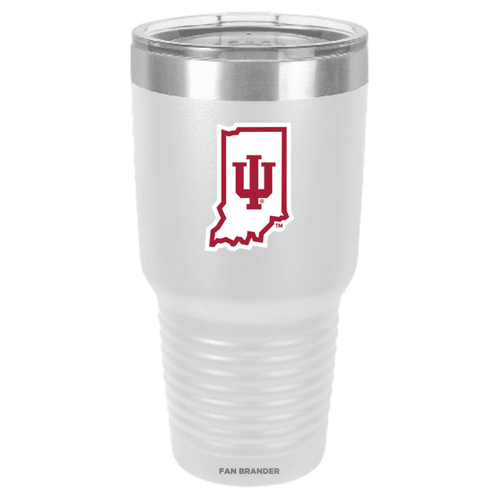 Fan Brander 30oz Stainless Steel Tumbler with Indiana Hoosiers Secondary Logo