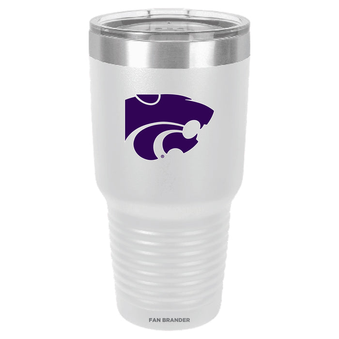 Fan Brander 30oz Stainless Steel Tumbler with Kansas State Wildcats Primary Logo
