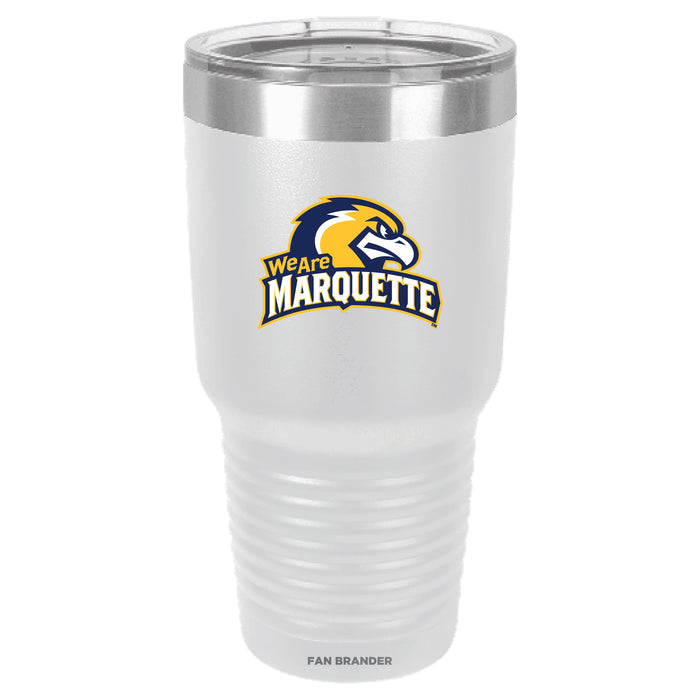 Fan Brander 30oz Stainless Steel Tumbler with Marquette Golden Eagles Secondary Logo