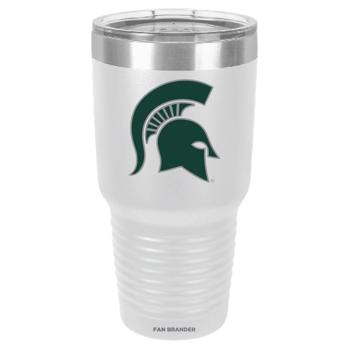 Fan Brander 30oz Stainless Steel Tumbler with Michigan State Spartans Primary Logo