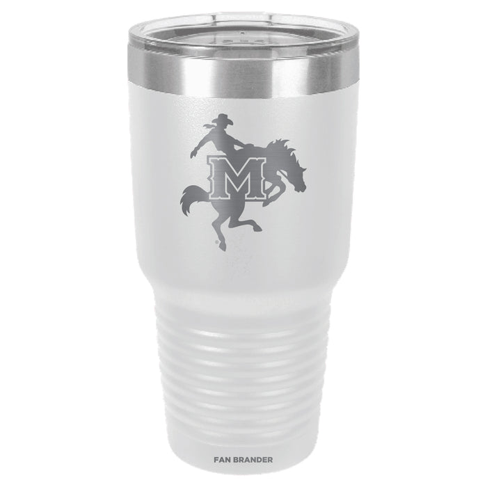 Fan Brander 30oz Stainless Steel Tumbler with McNeese State Cowboys Etched Primary Logo