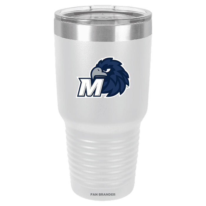 Fan Brander 30oz Stainless Steel Tumbler with Monmouth Hawks Secondary Logo