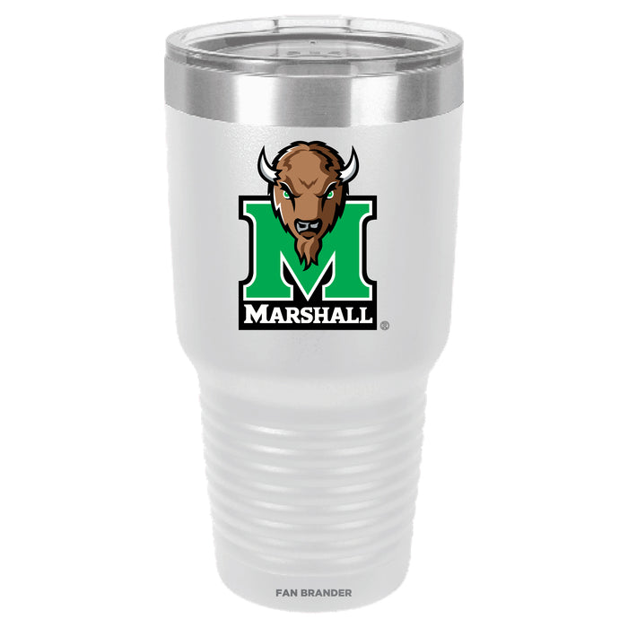 Fan Brander 30oz Stainless Steel Tumbler with Marshall Thundering Herd Secondary Logo