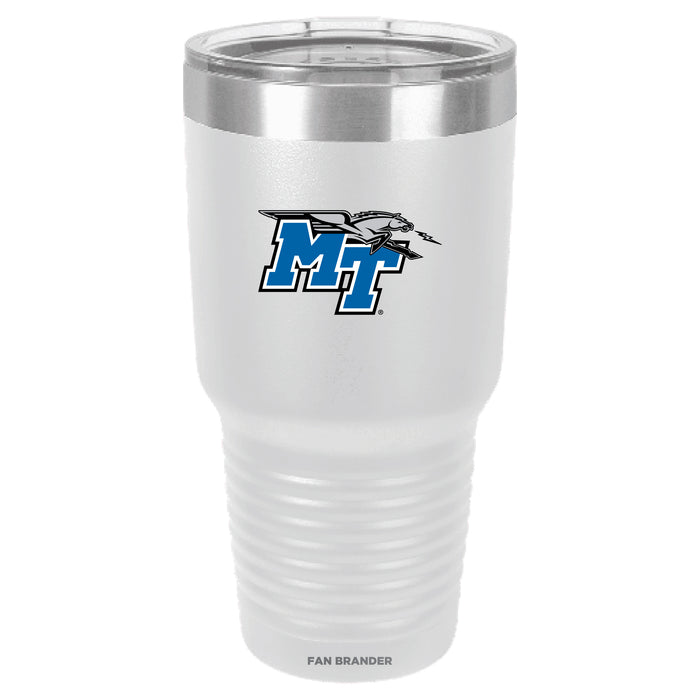 Fan Brander 30oz Stainless Steel Tumbler with Middle Tennessee State Blue Raiders Primary Logo