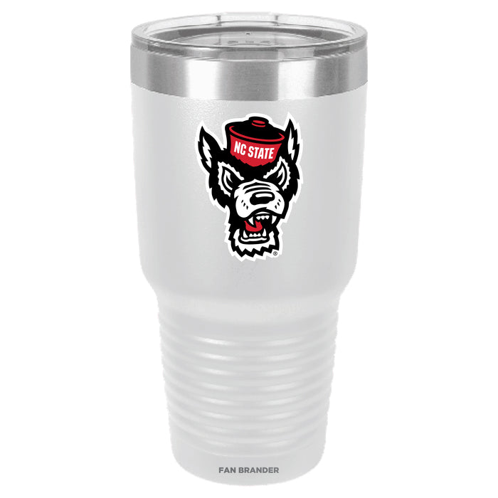Fan Brander 30oz Stainless Steel Tumbler with NC State Wolfpack Secondary Logo