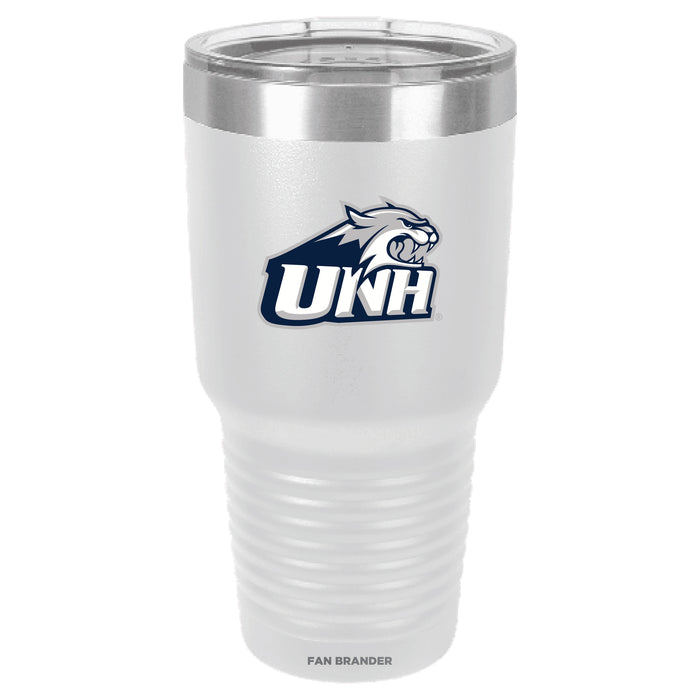 Fan Brander 30oz Stainless Steel Tumbler with New Hampshire Wildcats Primary Logo