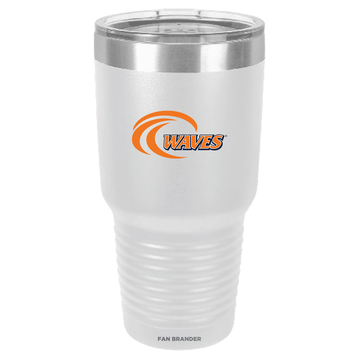 Fan Brander 30oz Stainless Steel Tumbler with Pepperdine Waves Secondary Logo