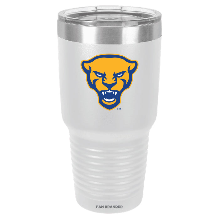 Fan Brander 30oz Stainless Steel Tumbler with Pittsburgh Panthers Secondary Logo