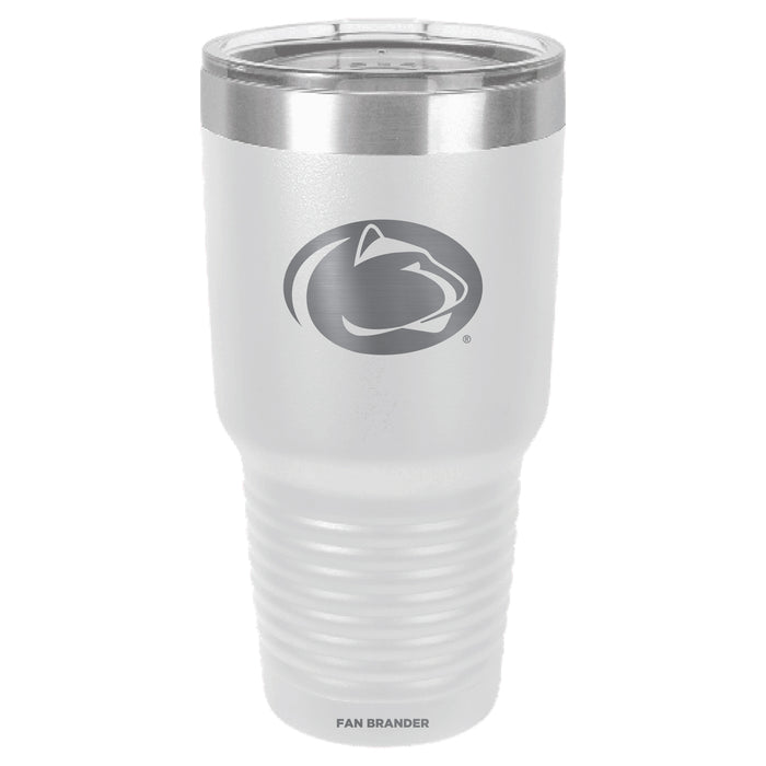 Fan Brander 30oz Stainless Steel Tumbler with Penn State Nittany Lions Etched Primary Logo
