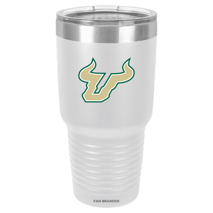 Fan Brander 30oz Stainless Steel Tumbler with South Florida Bulls Primary Logo