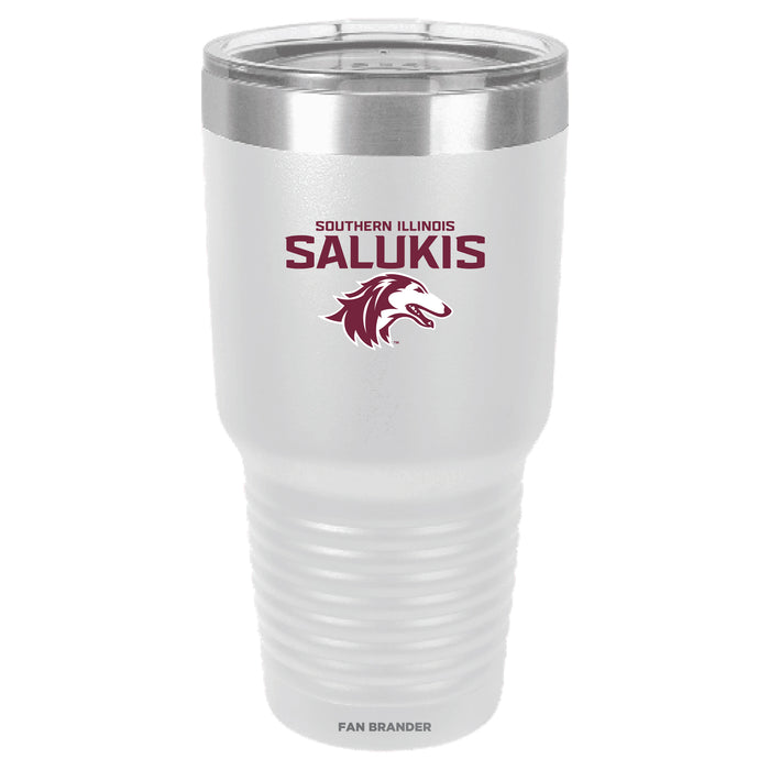 Fan Brander 30oz Stainless Steel Tumbler with Southern Illinois Salukis Primary Logo