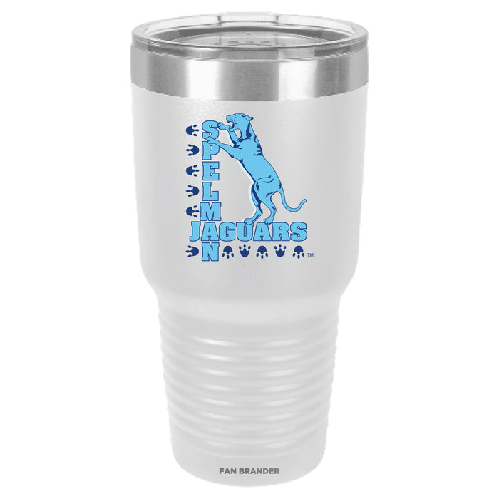 Fan Brander 30oz Stainless Steel Tumbler with Spelman College Jaguars Primary Logo