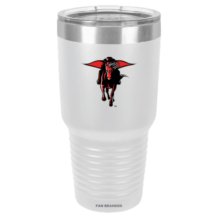 Fan Brander 30oz Stainless Steel Tumbler with Texas Tech Red Raiders Secondary Logo