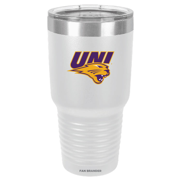 Fan Brander 30oz Stainless Steel Tumbler with Northern Iowa Panthers Primary Logo