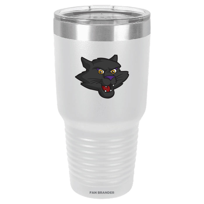 Fan Brander 30oz Stainless Steel Tumbler with Northern Iowa Panthers Secondary Logo