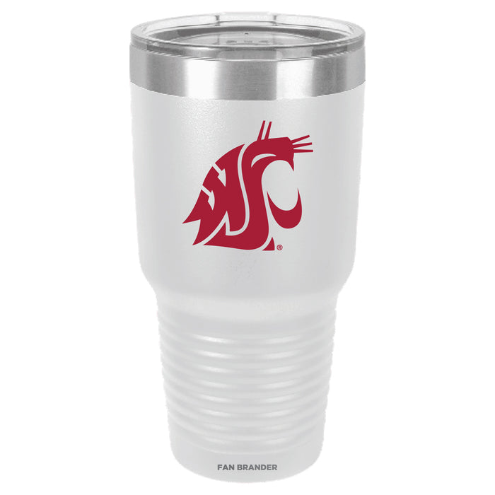 Fan Brander 30oz Stainless Steel Tumbler with Washington State Cougars Primary Logo
