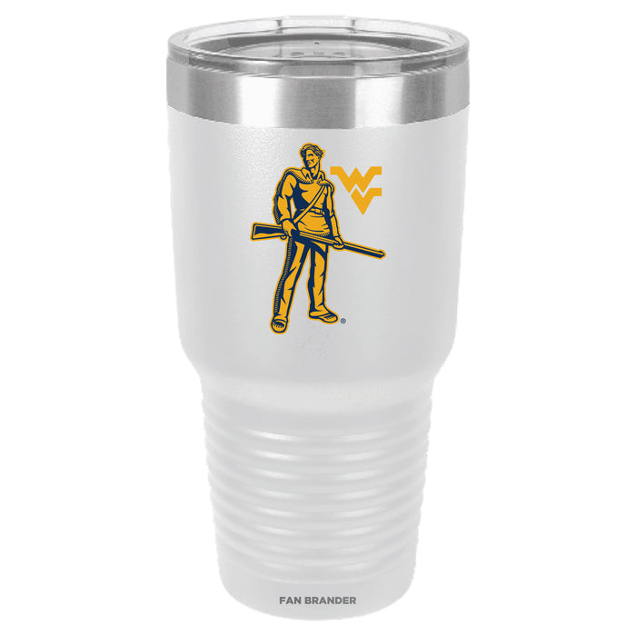 Fan Brander 30oz Stainless Steel Tumbler with West Virginia Mountaineers Secondary Logo