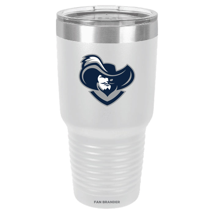 Fan Brander 30oz Stainless Steel Tumbler with Xavier Musketeers Secondary Logo