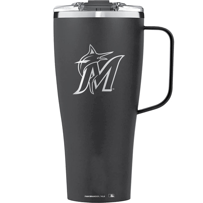 BruMate Toddy XL 32oz Tumbler with Miami Marlins Secondary Etched Logo