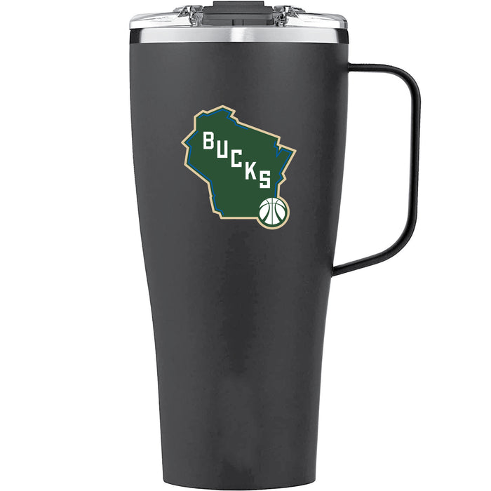 BruMate Toddy XL 32oz Tumbler with Milwaukee Bucks Alternate 2 Logo