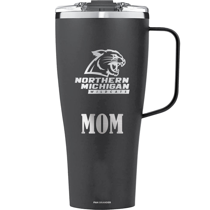 BruMate Toddy XL 32oz Tumbler with Northern Michigan University Wildcats Mom Primary Logo