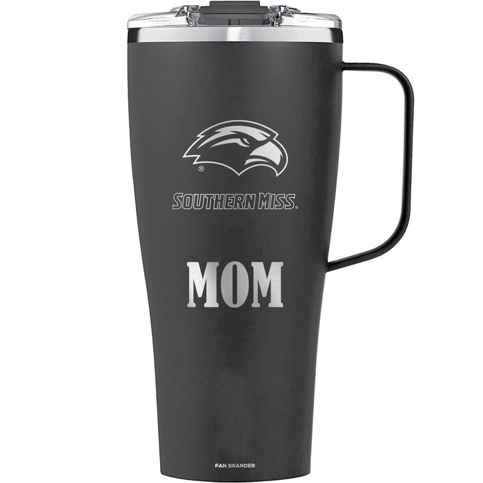 BruMate Toddy XL 32oz Tumbler with Southern Mississippi Golden Eagles Mom Primary Logo