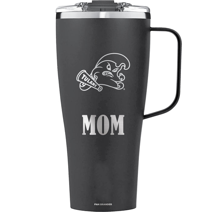 BruMate Toddy XL 32oz Tumbler with Tulane Green Wave Mom Primary Logo