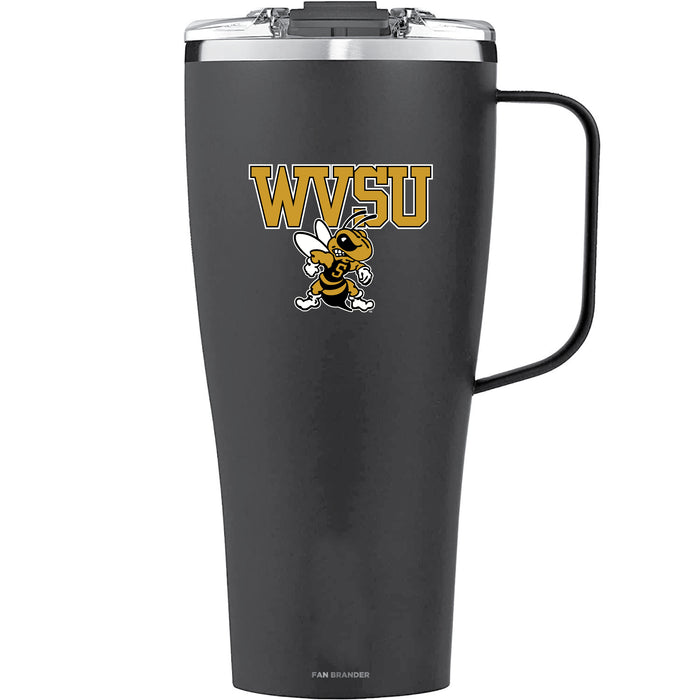 BruMate Toddy XL 32oz Tumbler with West Virginia State Univ Yellow Jackets Primary Logo