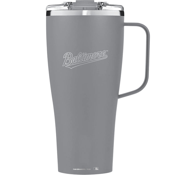BruMate Toddy XL 32oz Tumbler with Baltimore Orioles Wordmark Etched Logo