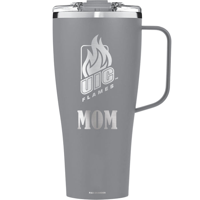 BruMate Toddy XL 32oz Tumbler with Illinois @ Chicago Flames Mom Primary Logo