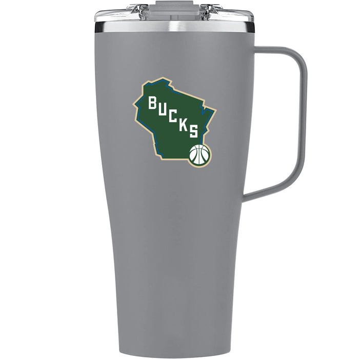 BruMate Toddy XL 32oz Tumbler with Milwaukee Bucks Alternate 2 Logo