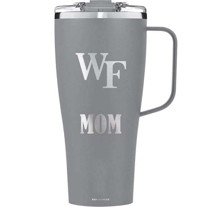 BruMate Toddy XL 32oz Tumbler with Wake Forest Demon Deacons Mom Primary Logo