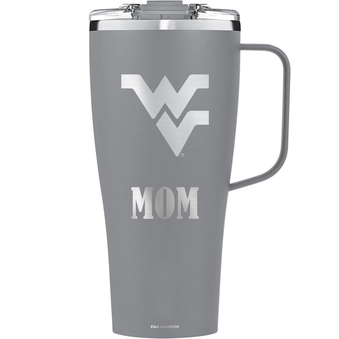 BruMate Toddy XL 32oz Tumbler with West Virginia Mountaineers Mom Primary Logo